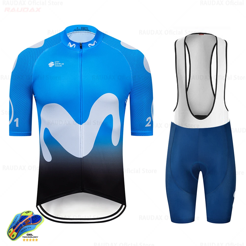 

Cycling Jersey Set Pro Team Movistar Cycling Clothing MTB Short Sleeve Clothes Quick Dry Breathable Cycling Racing Bicycle Wear