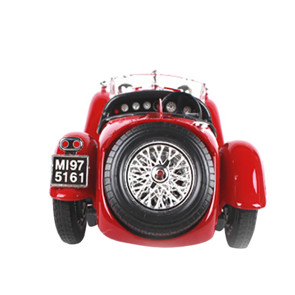 Model Car Decorative With Spare Tire Desktop Vintage Craft Durable Open Bonnet Alloy Classic Simulation Toy Gift Shock Resistant