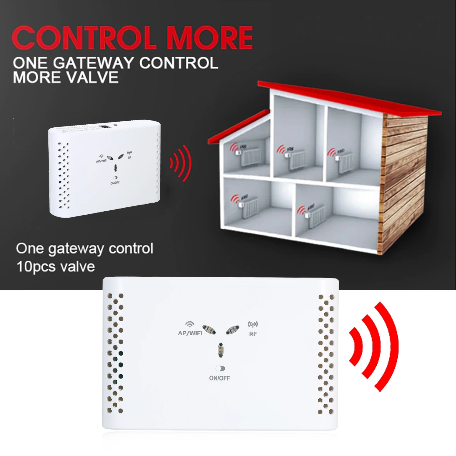 

Hot Portable Professional WIFI Smart Thermostat Temperature Controller Gateway Kit for Water Floor Heating Voice Remote Control