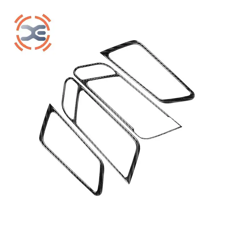 FOR Porsche Cayenne Car Interior Accessories Carbon Fiber Door handle frame panel Interior Stickers