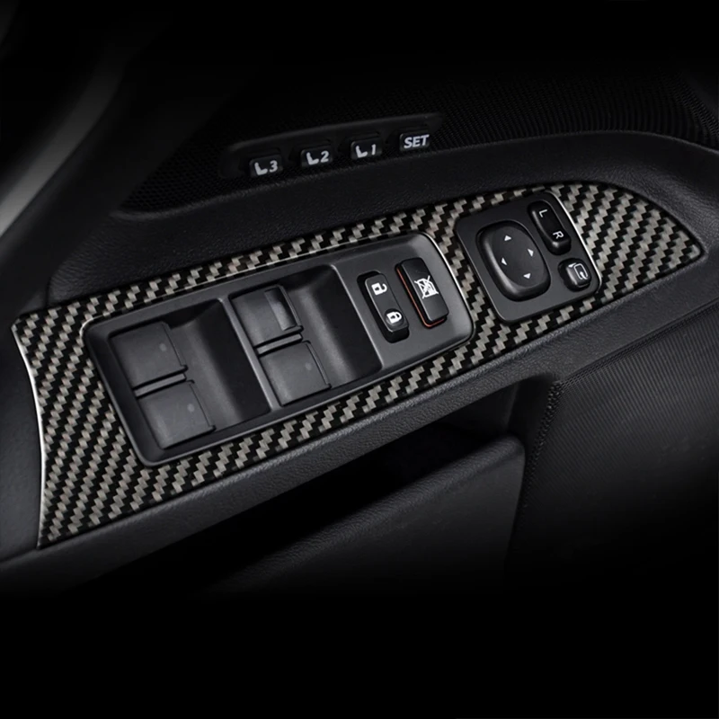 Для LEXUS IS250C 300 350C карбоновый стеклоподъемник переключатель декоративная накладка для панели подлокотника аксессуары для салона автомобиля