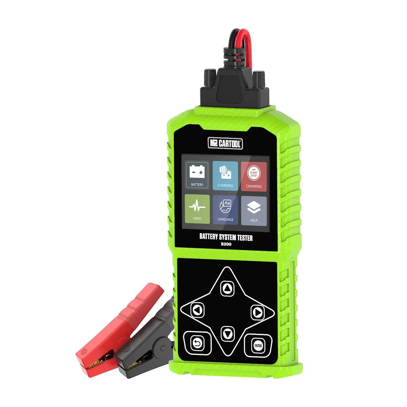 b200 auto battery tester front