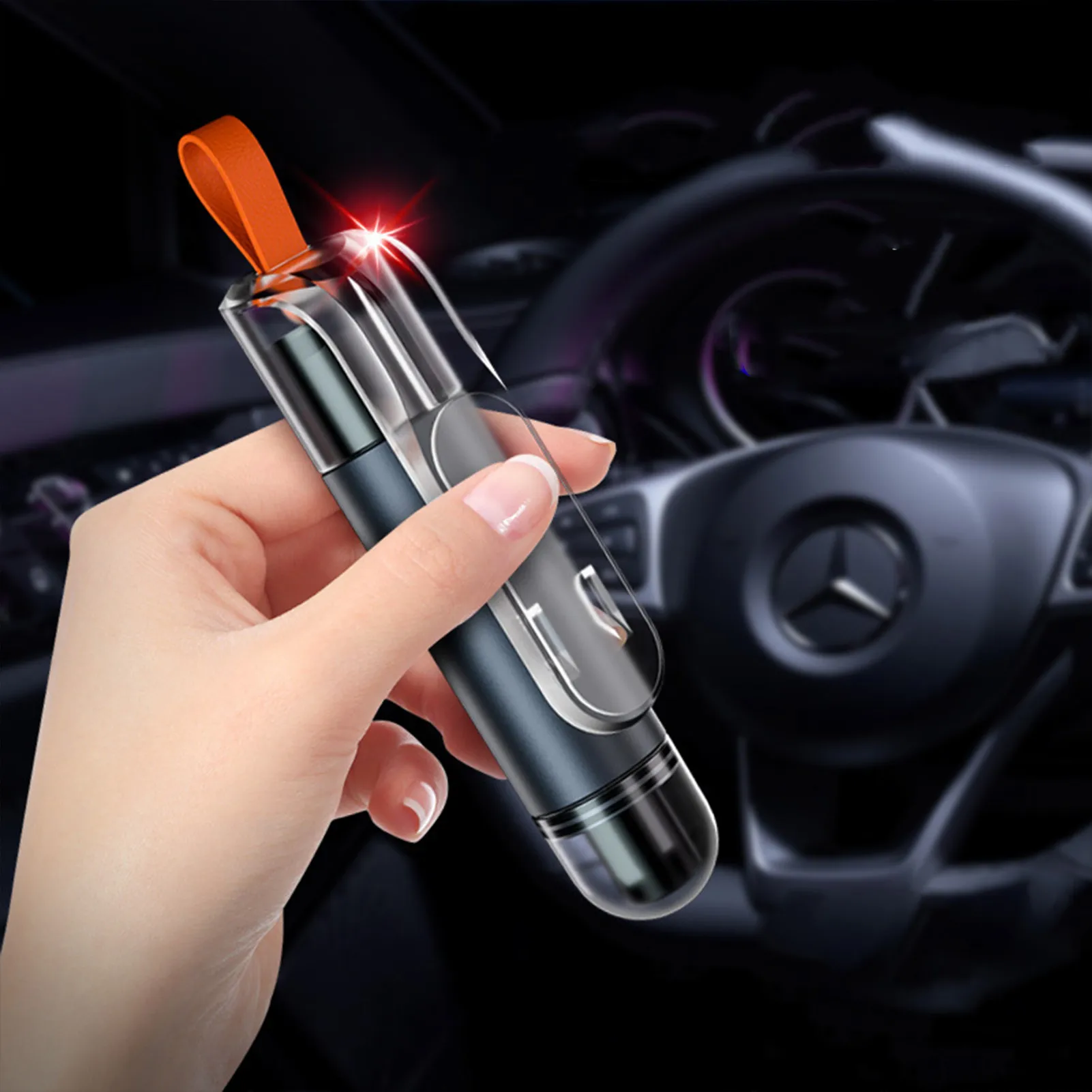 Multi-functional Emergency Escape Tool With Car Window Breaker Safety Hammer 