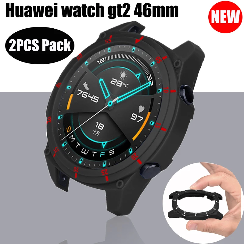 Чехол из ТПУ для huawei watch gt 2 46 мм защитный чехол смарт-часов аксессуары рамок шт. |