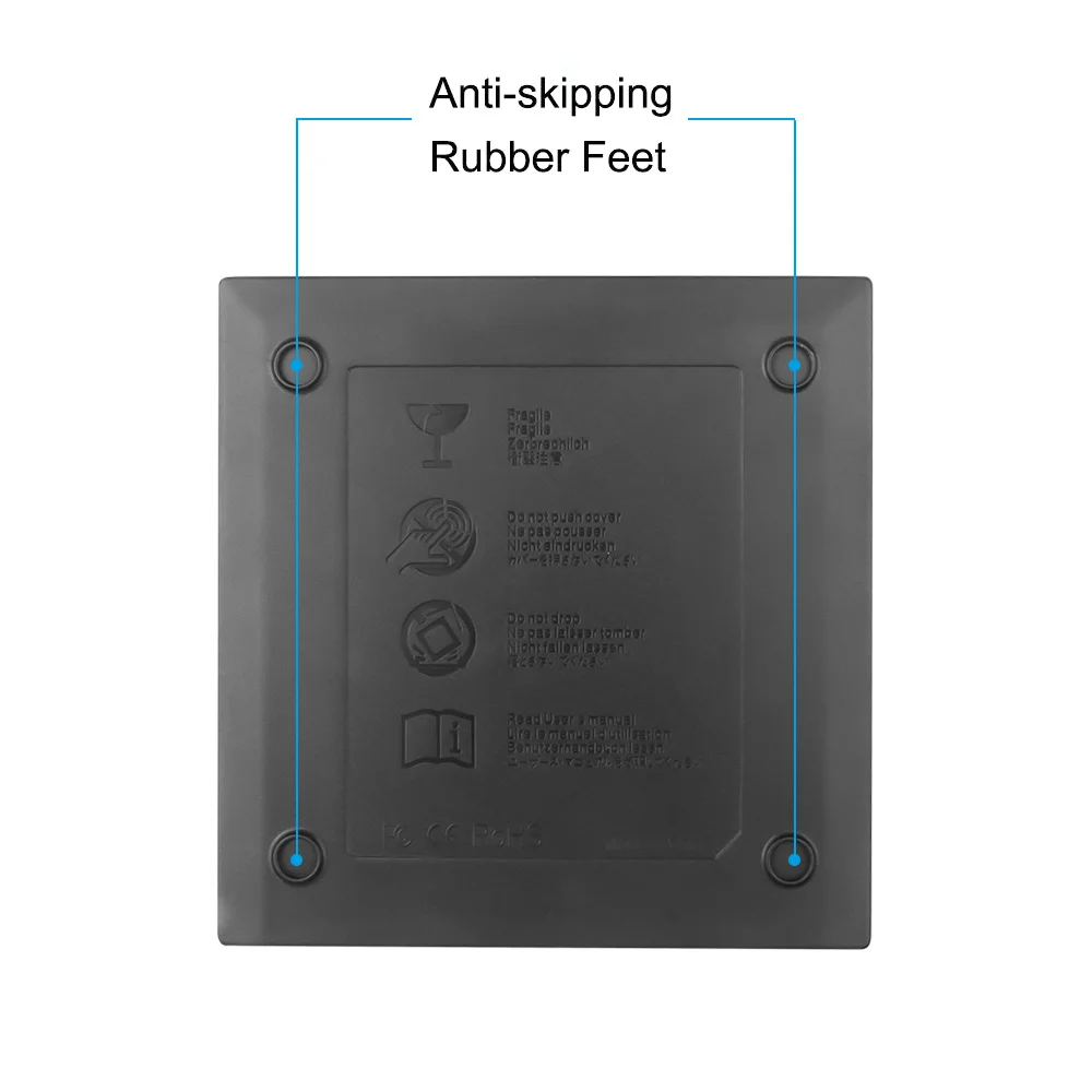 Kebidumei тонкий USB2.0 для жесткого диска SATA Корпус DVD жесткий Пластик чехол ноутбука