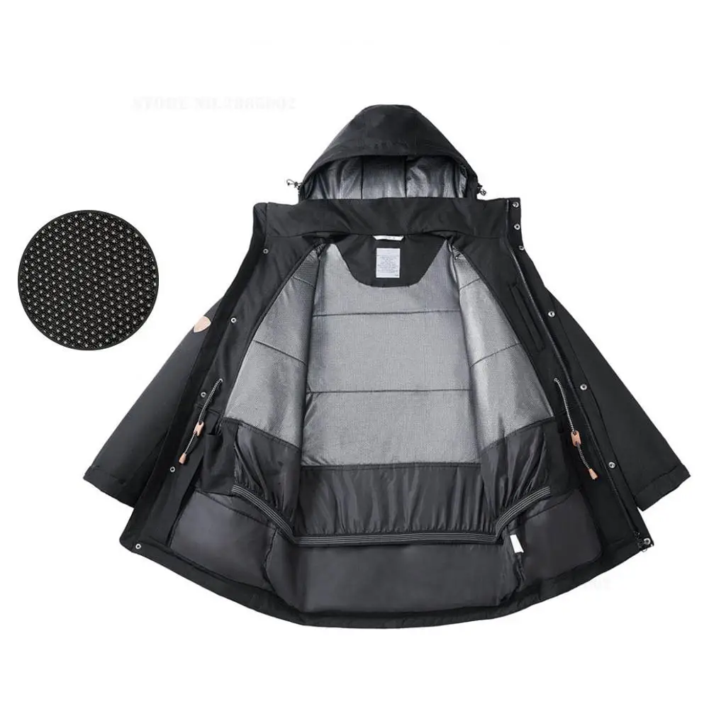 black Size XXL Предоплата Xiaomi DMN холодная изоляция космический костюм материал аэрогель куртка машинная стирка-196 Deg. C морозостойкость мужская одежда - Цвет: black Size XXL