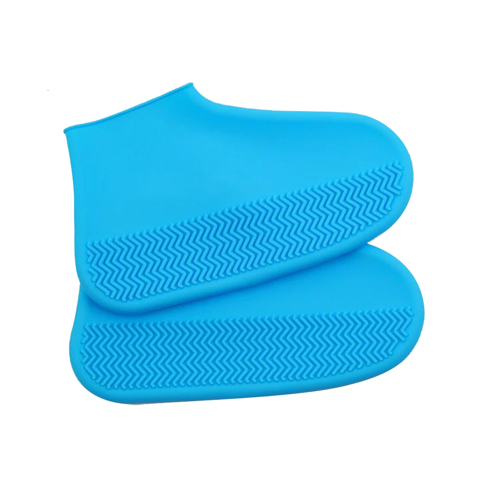 3 Waterproof Silicone Overshoes Reusable Non-slip Rain Shoes Covers For Men Women Outdoor Camping S/M/L Shoes Accessories - Цвет: 3