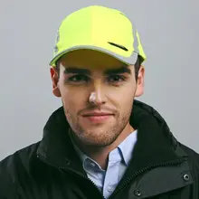 Светоотражающая Мужская безопасная бейсбольная кепка, Влагоотводящая, структурная Кепка, кепка, Кепка От Солнца, сетчатая Кепка