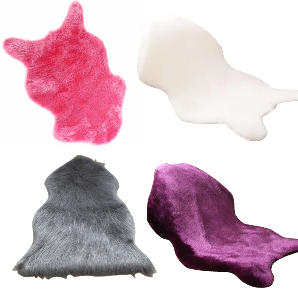 Мягкая Искусственная овчина меховые коврики лохматый диван напольная Подушка-коврик прикроватный коврик спальня гостиная украшение окна