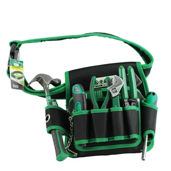 

Electrician Tool Bag Men's Canvas Special Tools Multi-function Belt-type Maintenance Hardware Waist Installation Small Pockets