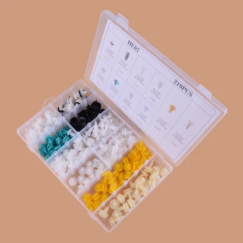 

beler 210x Car Body Bumper Rivet Door Trim Clip Fastener Push Pin Assortment ABS fit for GM Chrysler Ford Jeep Toyota BMW etc