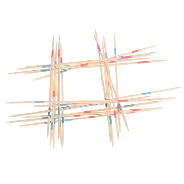 Traditional Mikado Spiel Wooden Pick Up Sticks Set Traditional Game With Box Toy 5