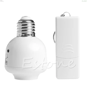 

10M Wireless Remote Control E27 Screw Light Lamp Bulb Holder Cap Socket Switch