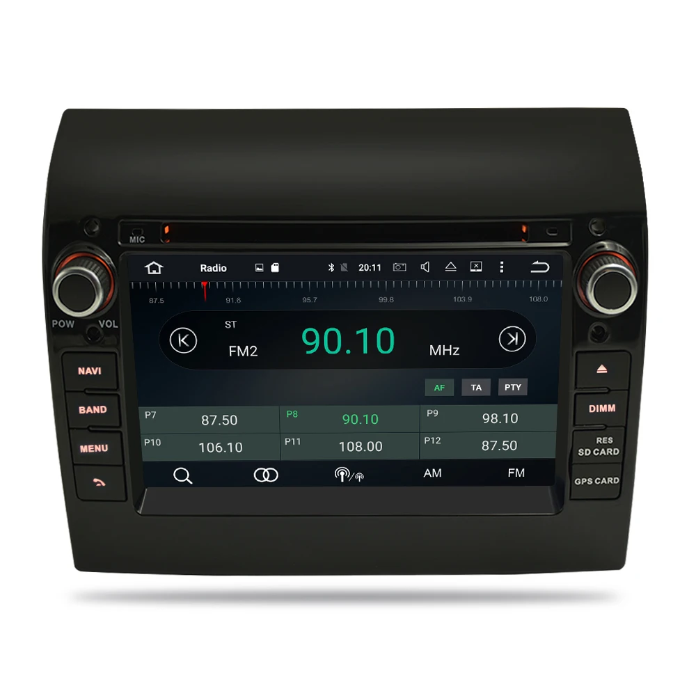 gps navigation for car Ram 4G  64g Android 9.0 10.0 Car Stereo For Fiat Ducato Jumper Boxer 2GB RAM DVD Headunit Bluetooth GPS Navigation TDA7851 car navigation system