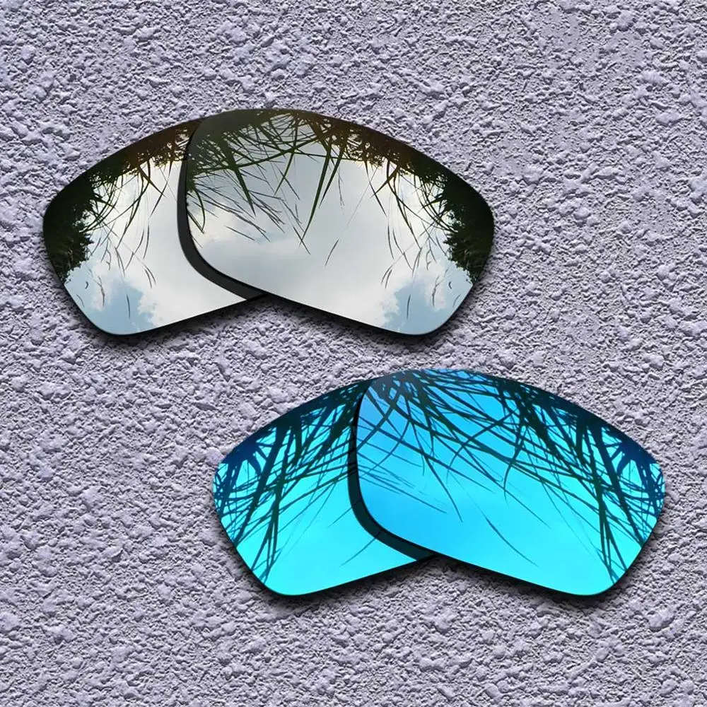 2 Pairs Polarized Replacement Lenses for Oakley Fuel Cell Sunglasses- Multiple Choices - Цвет линз: Silver-Blue