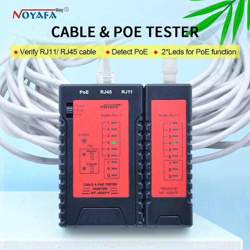 Новые устройства для проверки непрерывности кабеля тестер POE проверка RJ11 и RJ45