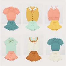 Misha Puff niños niñas verano marca camiseta niño niña Tops bonitos Vintage niño chica tejer camisetas Mish y Puff