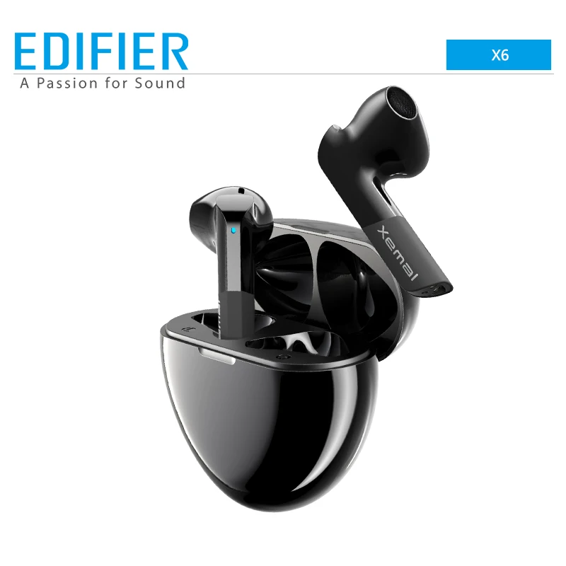 EDIFIER X6 TWS Wireless Earphones Bluetooth Headphones 5.0 Support aptX Type-C Fast-charging 13mm Drivers | Электроника