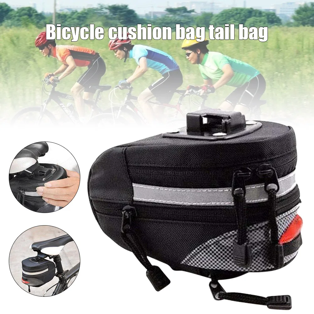 

Bike Saddle Bag Bicycle Under Seat Storage Outdoor Rear Tail Pouch Cycling Bags Multifunctional FH99