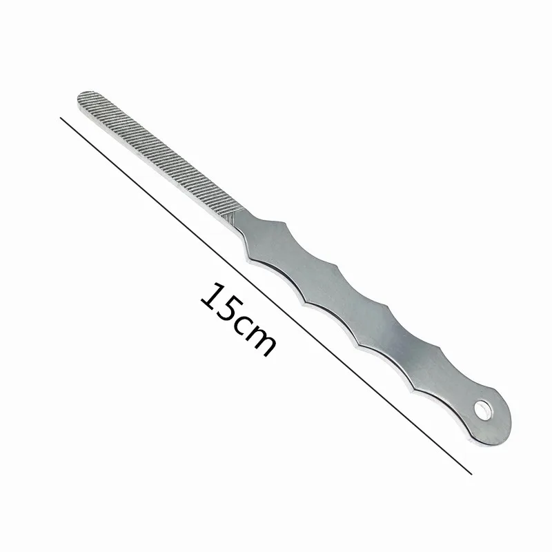 Limas de hueso de acero inoxidable, instrumentos ortopédicos de Veterinaria de 15cm