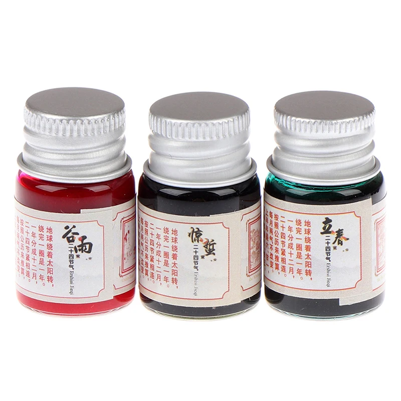 1pc Fountain Pen Ink Bottled 5ml Drawing Portable Painting Graffiti Ink 6 Colors