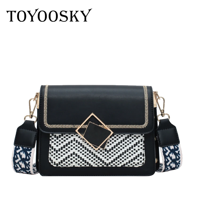 

TOYOOSKY Fashion Women Crossbody Bag Casual Female Handbag High Quality Small Square Shoulder Bag Simple Package Clutch