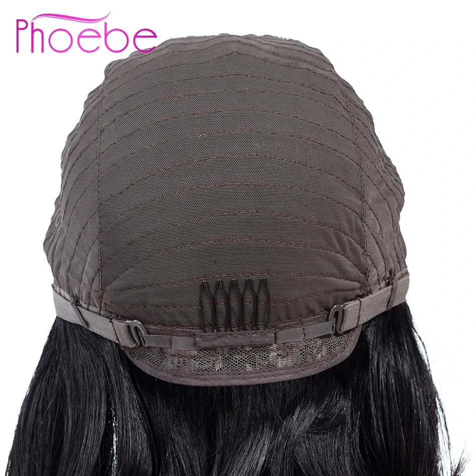 Phoebe 13x4 фронтальные человеческие волосы парики перуанские прямые парик с