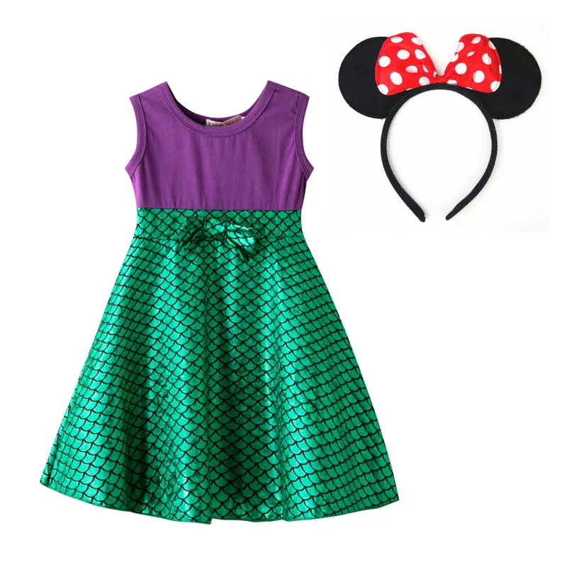 Одежда для маленьких девочек в стиле Дисней; Детские платья для девочек; детская одежда для костюмированной вечеринки; платья принцессы с Минни; новая модная одежда для маленьких девочек - Цвет: D67