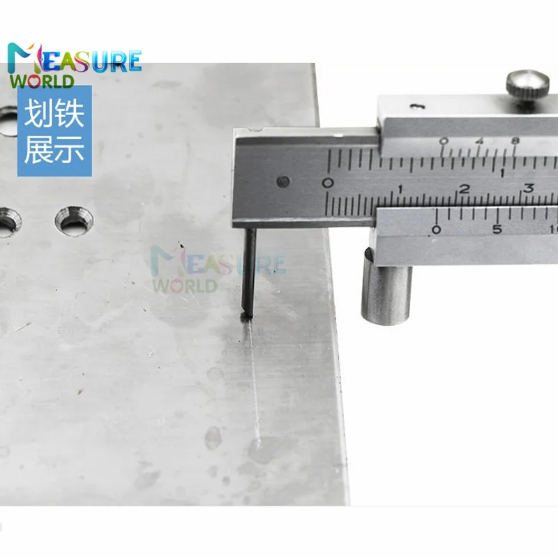 0-200mm 8inch Parallel Cross Vernier Caliper With 2 Carbide Scriber/Needle Marking Gauging Ruler Marking Measuring Instruments