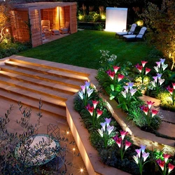 Lampe solaire LED RGB, imperméable, luminaire décoratif d'extérieur, couleur lys, jardin, pelouse, chemin de mariage 