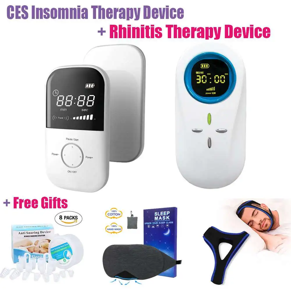 

Insomnia CES Therapy Device Anti Depression Anxiety + LASTEK Sinusitis Polyps Rhinitis Laser Treatment Instrument + 3 Free Gifts