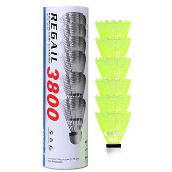 

6pcs/set Nylon Badminton Game Training Shuttlecocks Cork Wood Head Ball UK
