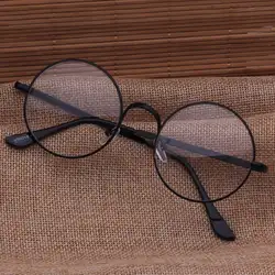 10001 Blu-ray-proof Круглые ретро-очки Рамка для дам искусства и металлические оптические очки