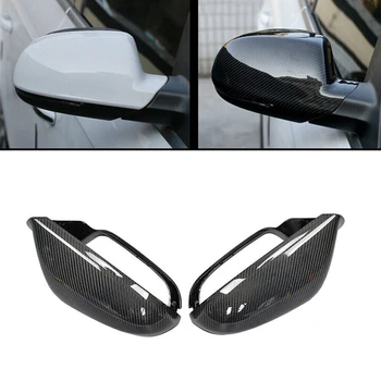 

Carbon Fiber Rearview Mirror Housing Cover-Side Mirror Cover Without Lane Assist For- A6 C7 S6 RS6 2012 +