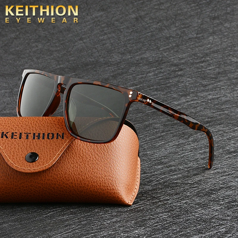 KEITHION солнцезащитные очки унисекс квадратные Винтажные Солнцезащитные очки известный бренд солнцезащитные очки поляризационные солнцезащитные очки ретро женские для мужчин