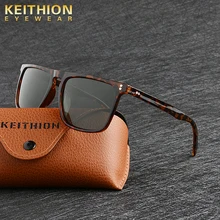 KEITHION солнцезащитные очки унисекс квадратные Винтажные Солнцезащитные очки известный бренд солнцезащитные очки поляризационные солнцезащитные очки ретро женские для мужчин