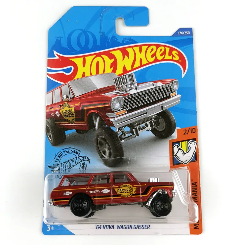 2020-174 горячие колеса автомобиль 1/64 64 CHEVROLET NOVA вагон гассер коллекция