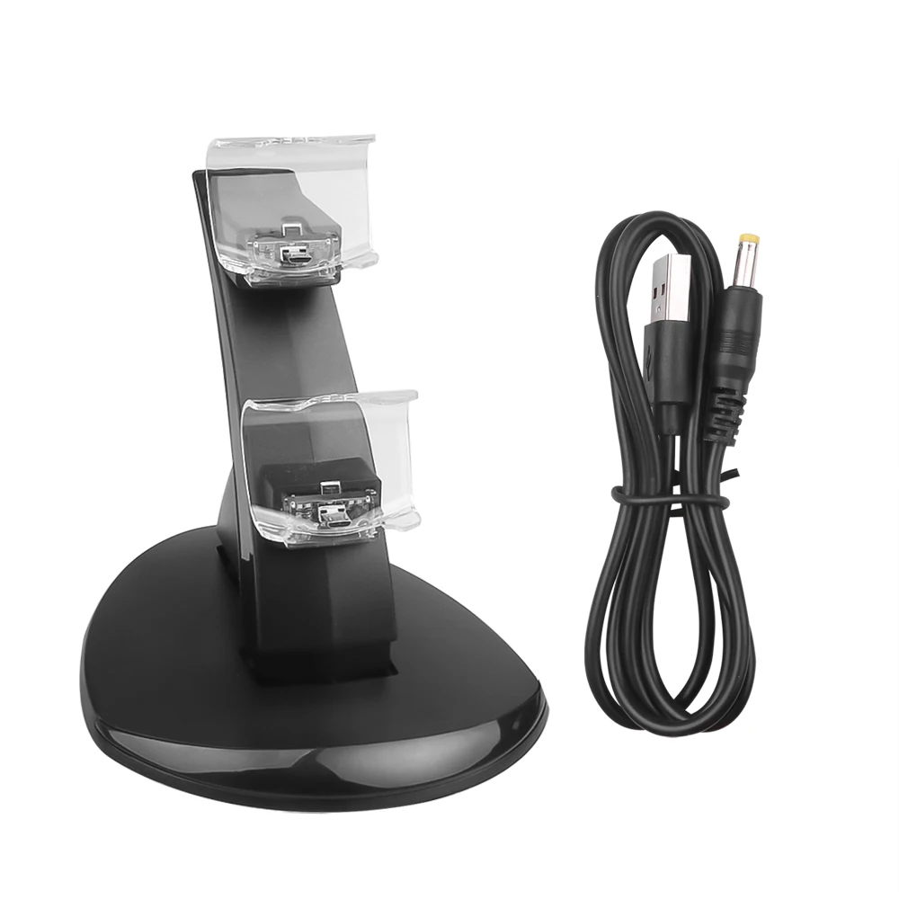 Контроллер Зарядное устройство Док-станция светодиодный двойной USB PS4 зарядная подставка Подставка для sony Playstation 4 PS4/PS4 Pro/PS4 тонкий контроллер