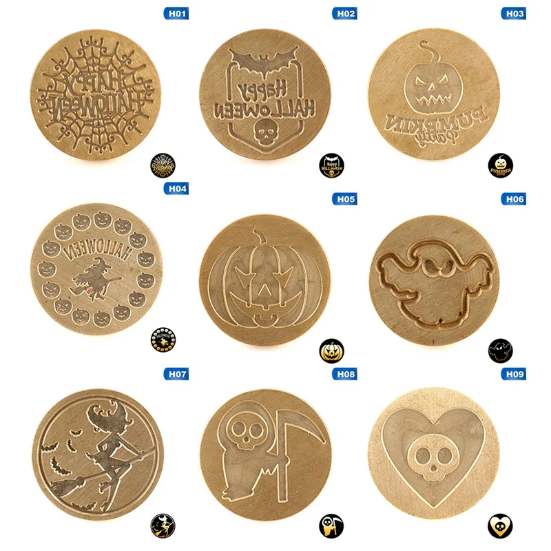 

Retro Letter Envelope Sealing Wax Stamp Wooden Handle Copper Seal Stamp Art Decor for Christmas Halloween DIY Invitations