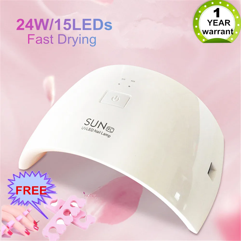 LED UV Lamp for Nails Dryer 24W Gels Polish UV LED Builder Curing Lamp