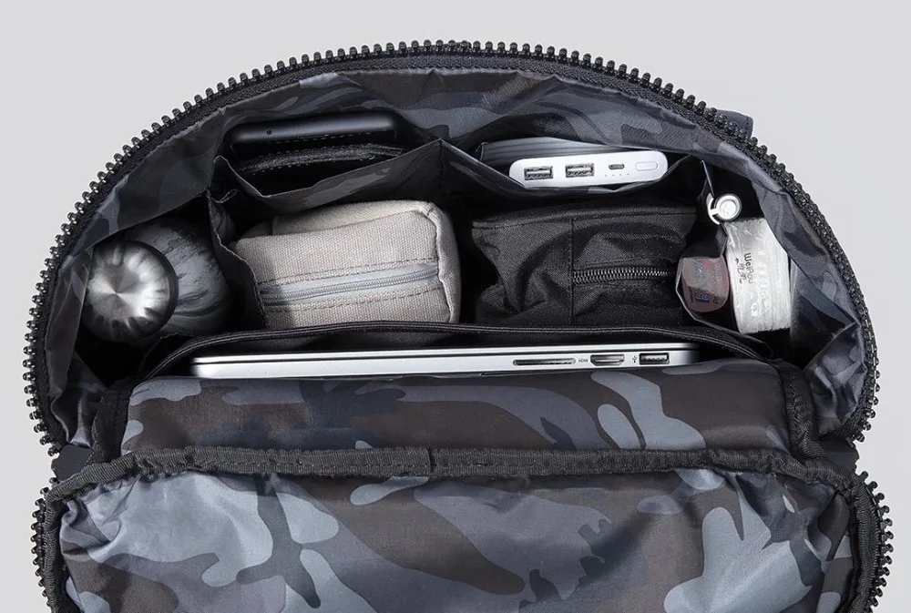 Xiaomi Открытый путешествия повседневный мужской женский рюкзак многослойный карман 24л водонепроницаемый износостойкий легкий мешок дизайн