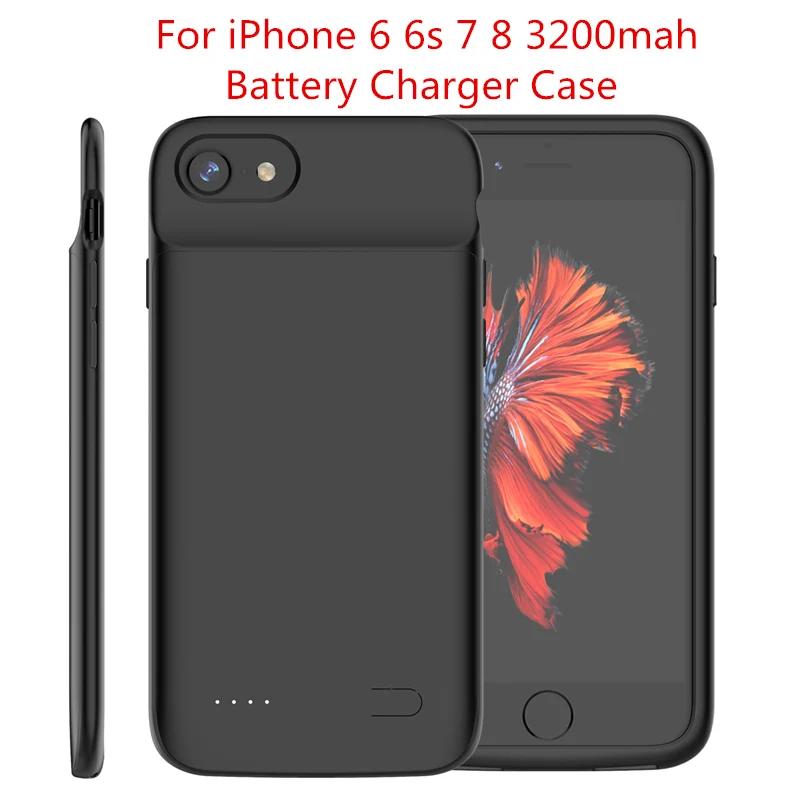 For iPhone 6 6s 7 8 Чехол для iPhone 11 11 Pro 11 Pro Max, чехол для iPhone Xr X Xs Max 6 6s 7 8 Plus, чехол для зарядного устройства, 5000 мАч, чехол для внешнего аккумулятора - Цвет: For iPhone 6 6s 7 8
