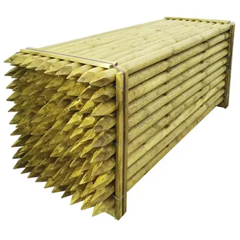 

VidaXL Pointed Fence Posts 100pcs 5 X 240cm Wood 42517