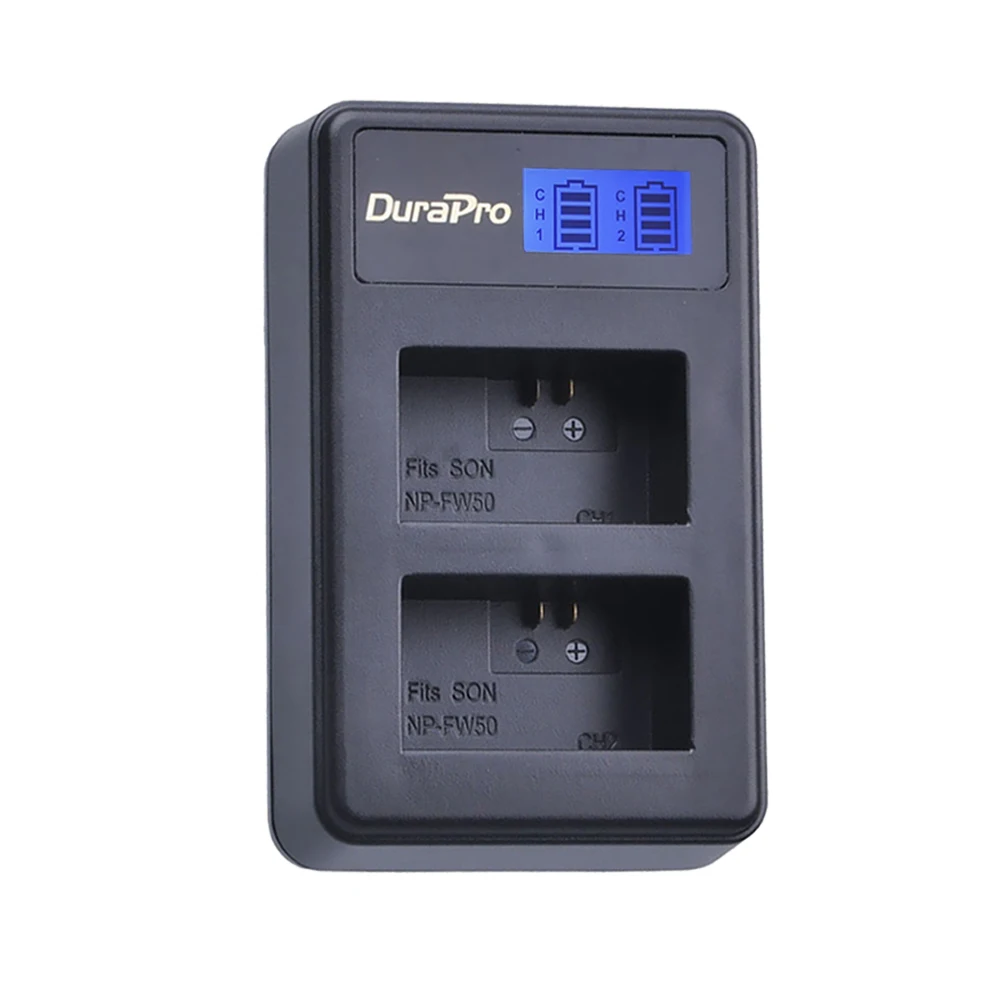 Only Charger 4 шт. 2000 мА/ч, NP-FW50 NP FW50 FW50 Камера батарея+ ЖК-дисплей Зарядное устройство для sony A6000 NEX-7 NEX-5N NEX-F3 NEX-5C Альфа 7R II акумуляторная батарея - Цвет: Only Charger
