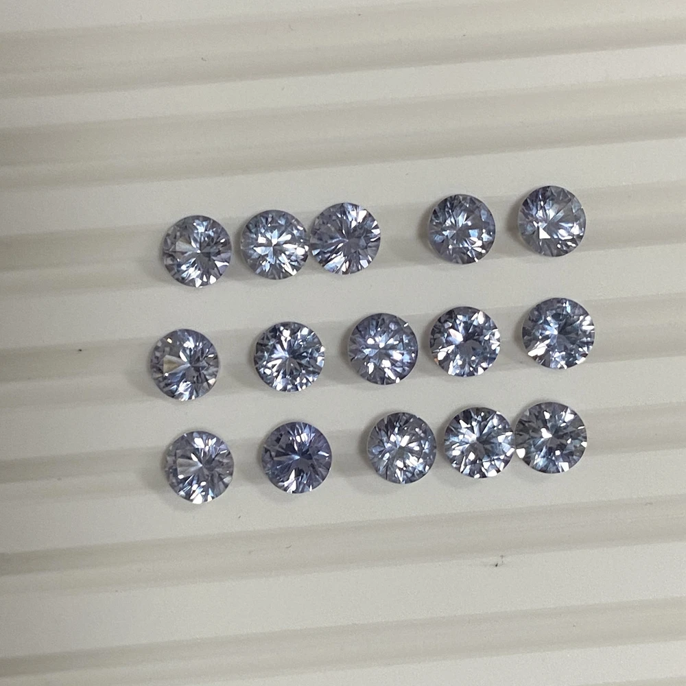 Meisidian 0.5carat 5mm Round Alexandrite Stone Corundum Lab Grey Color Change Sapphire Pirce