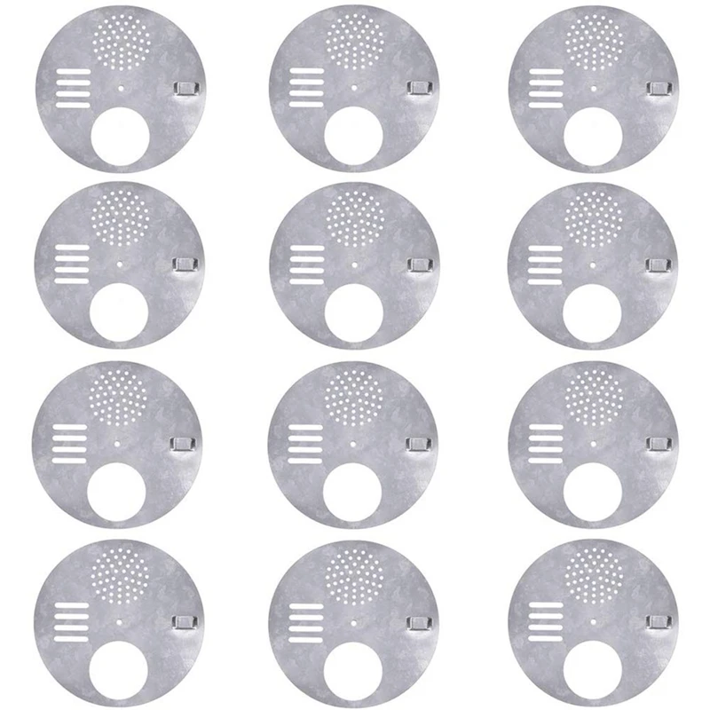 

Beehive for Nuc Box Disc Gates(Diameter:4-7/8 Inch) Bee Entrance Doors with Galvanized Beekeeping Tool Mouse Squirrel Guard Pack