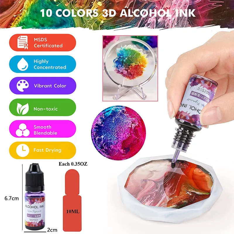 10ml Epoxidharz Diffusionspigment Epoxidharz Pigment Alkohol Tinte