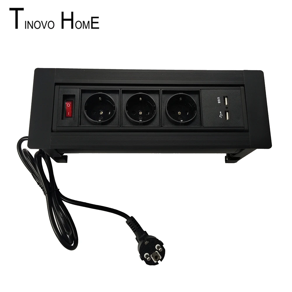 

High-end desktop socket / manual flip conference multimedia desktop socket / USB charging socket / 3-bit European standard jack