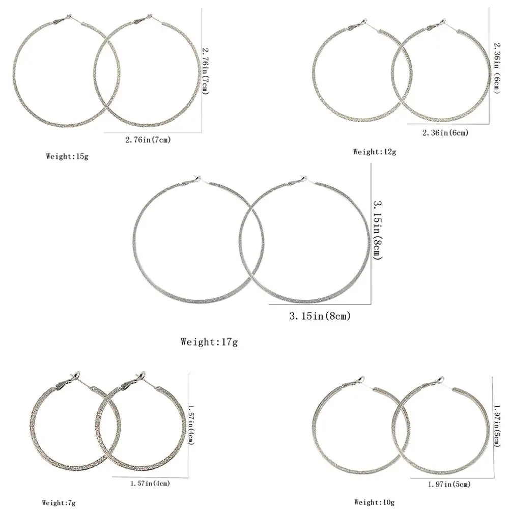 MANILAI 40, 50, 60, 70, 80 мм, диаметр, широкие медные серьги-кольца, Панк ювелирные изделия, модный круглый металлический, массивные большие серьги для женщин