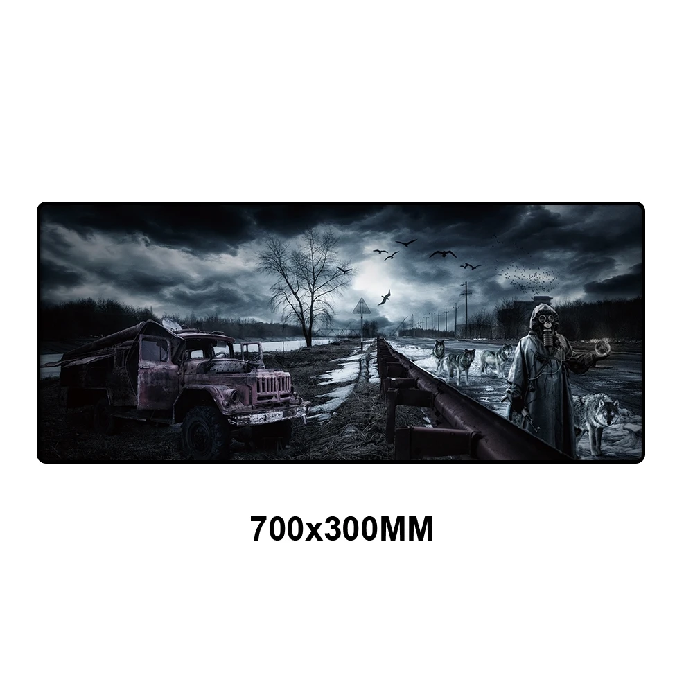 QXZ-015 Коврик для мыши Stalker игровые коврики 700x300 мм оверлок край ПК компьютерный игровой коврик для мыши геймер коврик Мышь Клавиатура большой XL резиновая накладка на стол - Цвет: QXZ-015